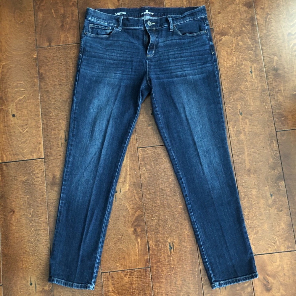 Liz Claiborne City Fit Skinny Boyfriend Jeans 12
